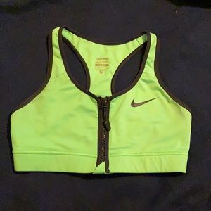 Zip up Nike sports bra
